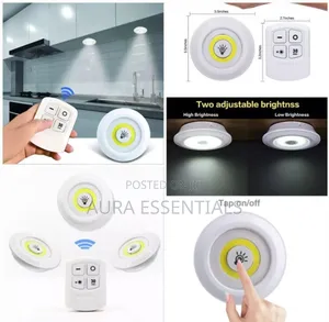 3-Piece Wireless Led Spotlight Set