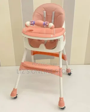 Pink 2-in-1 Baby Feeding Chair