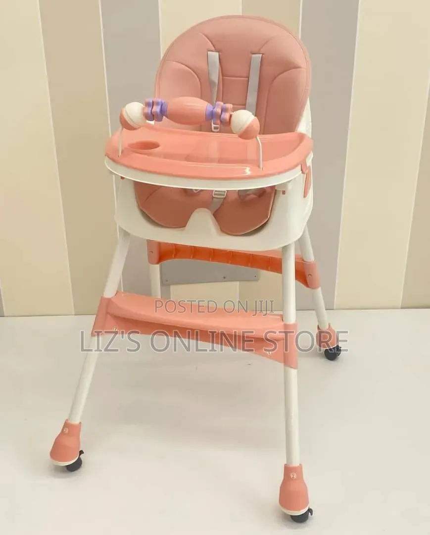 Pink 2-in-1 Baby Feeding Chair