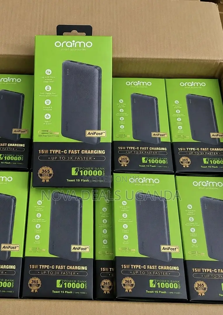 Oraimo 15w Type-C Charging Powerbank 10000mah