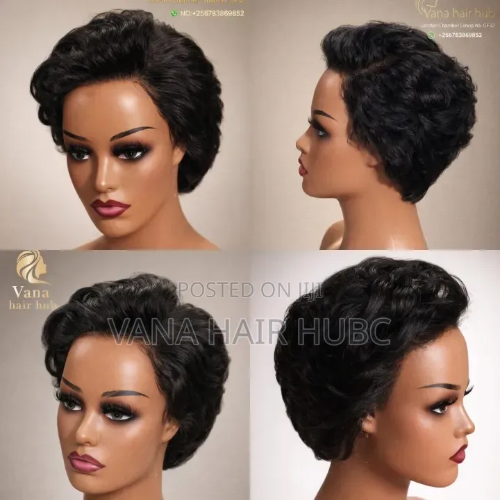 Short Wavy Pixie Wig