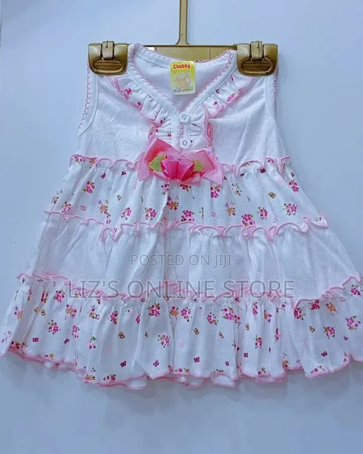 White Cotton Baby Dress