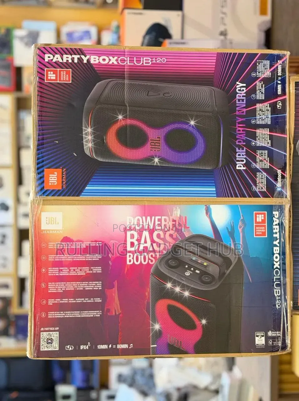JBL Partybox Club 120 Portable Party Speaker.
