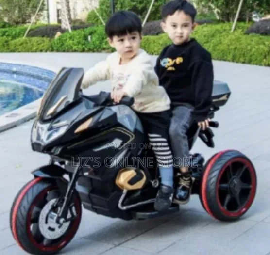 Black Electric Ride-on Motorcycle