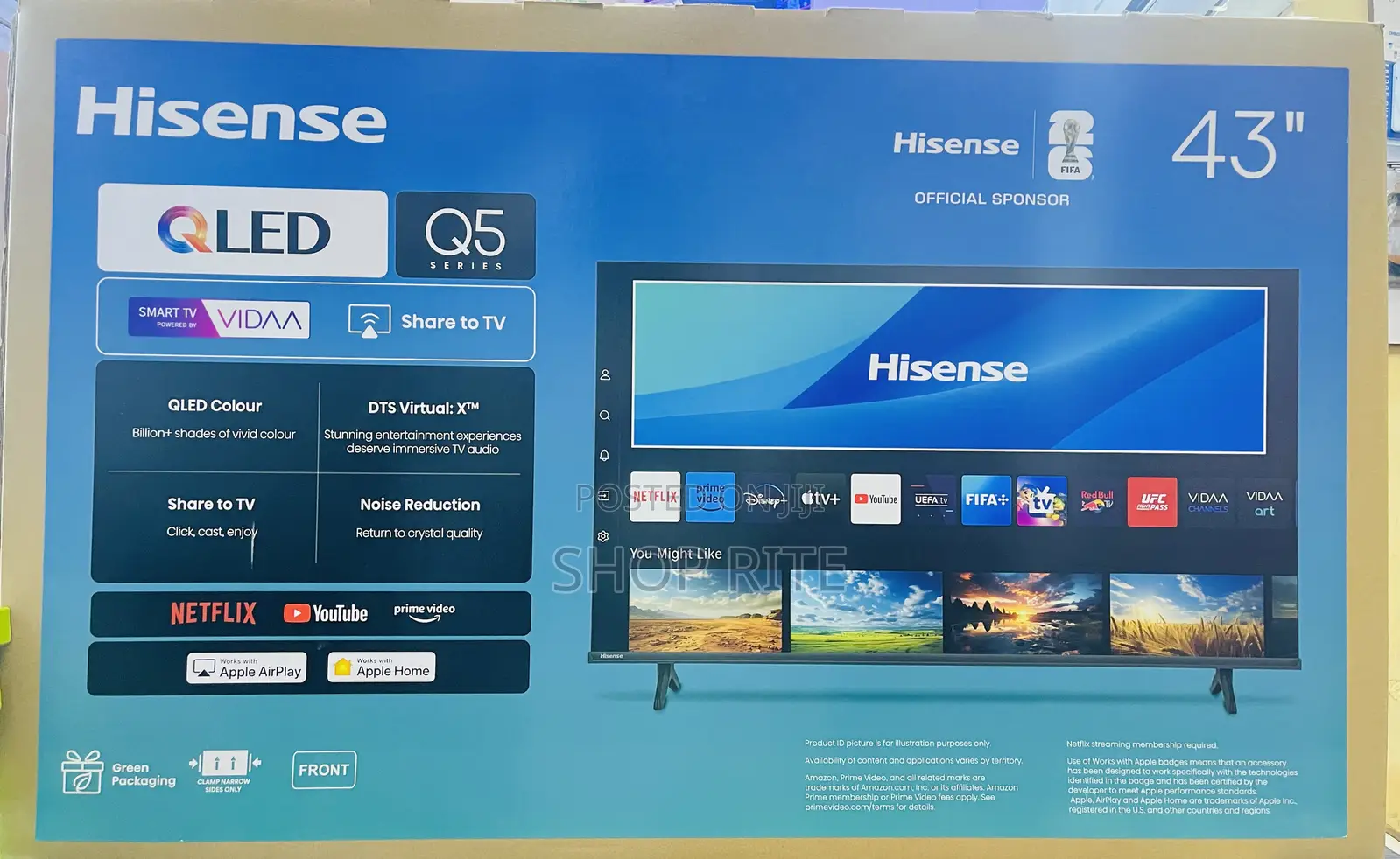 Hisense 43 Inches Q Led Smart Vida Tv