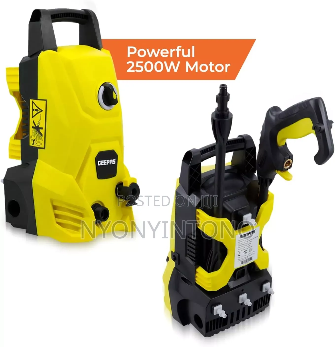 Geepas GCW 19029 5m and 2500w High Pressure Car Washer