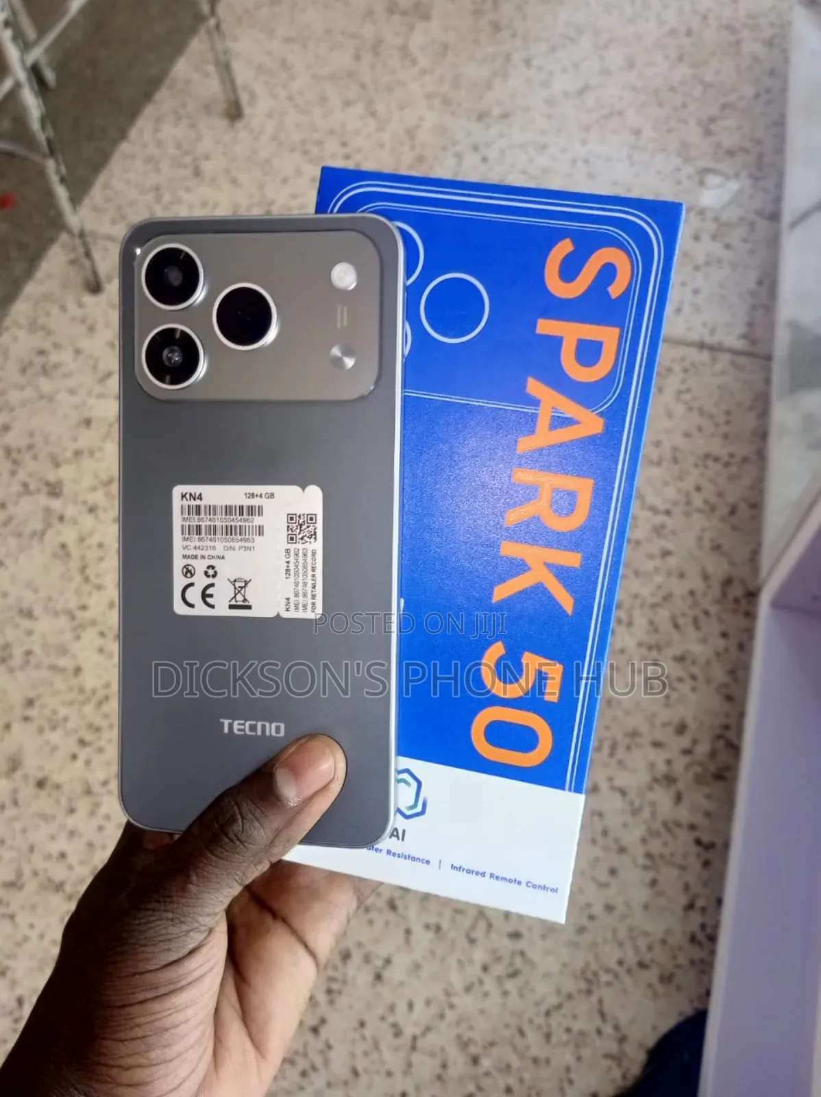 New Tecno Spark 50 128 GB Gray