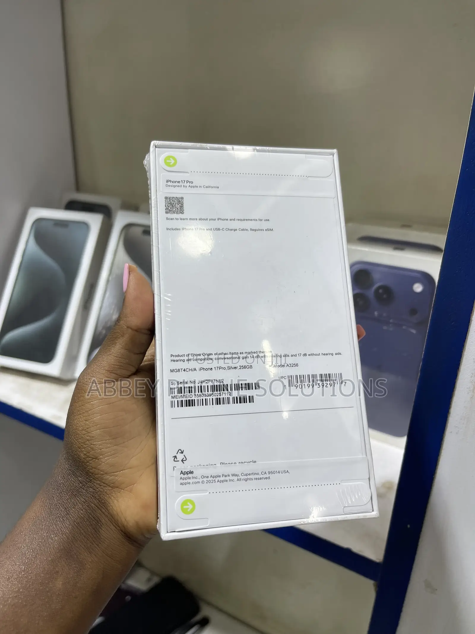 New Apple iPhone 17 Pro 256 GB Silver