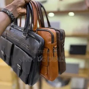 Jeep Buluo Brown 15 Inches Waterproof Leather Laptop Bag