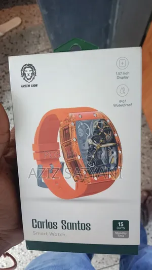 100% Original Green Lion Carlos Santos Smart Watch 15days Battery Bkup
