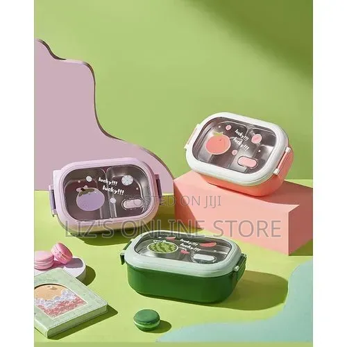 Portable 1000ml Stainless Steel Insulated Bento Lunch Box