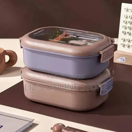 Portable 1000ml Stainless Steel Insulated Bento Lunch Box