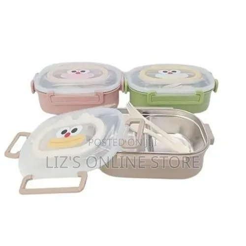 Portable 1000ml Stainless Steel Insulated Bento Lunch Box