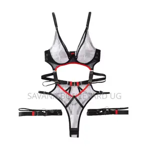 Savana Mesh Cut-Out Teddy Lingerie