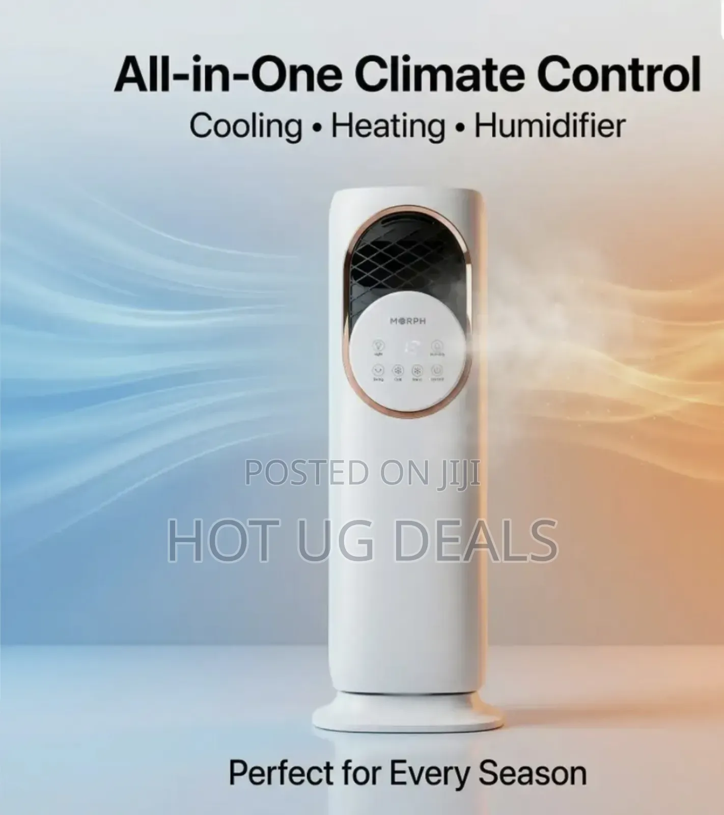4-in-1 Oscillating Tower Fan | Cooler | Heater Combo | Humidifier