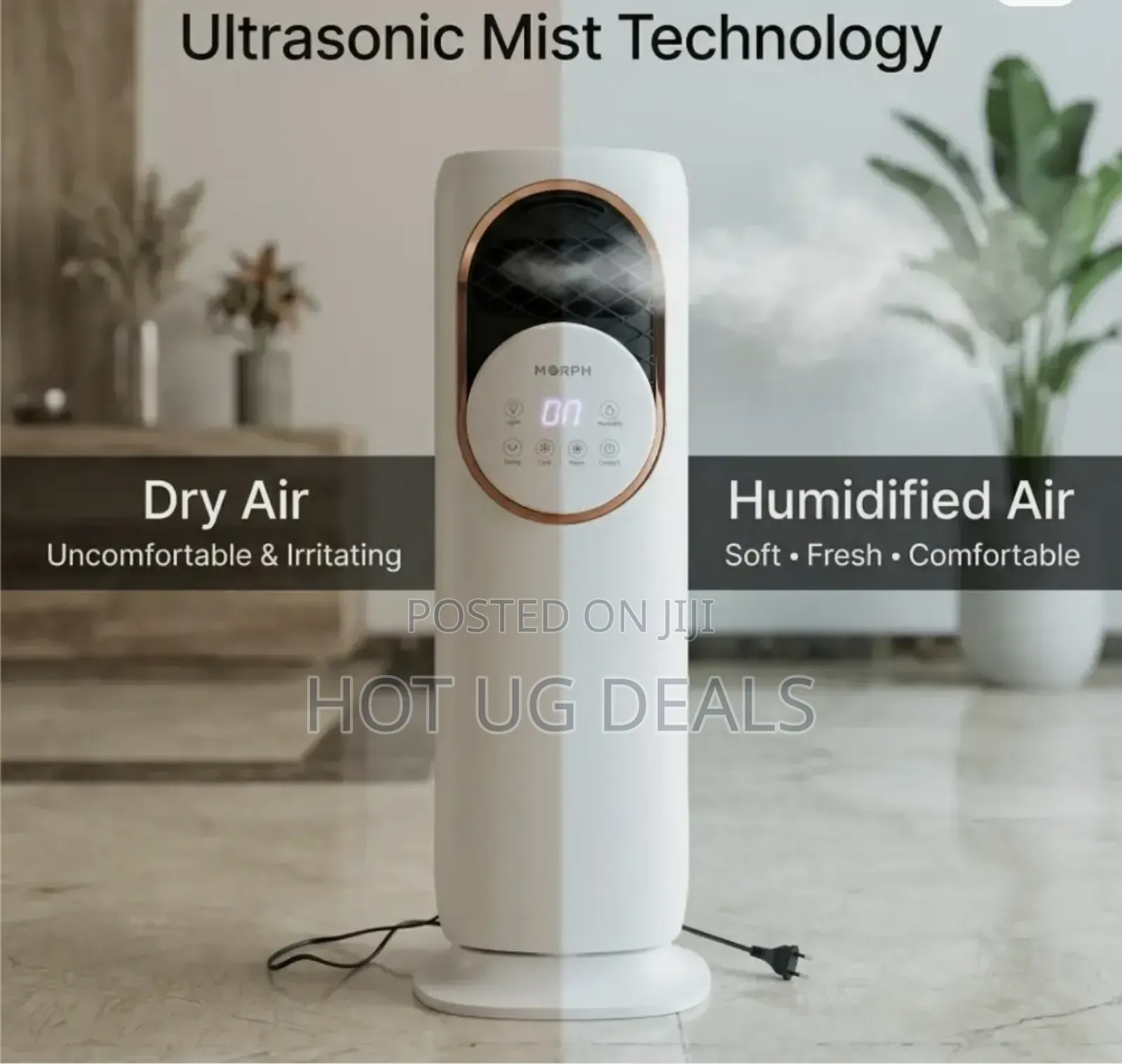 4-in-1 Oscillating Tower Fan | Cooler | Heater Combo | Humidifier