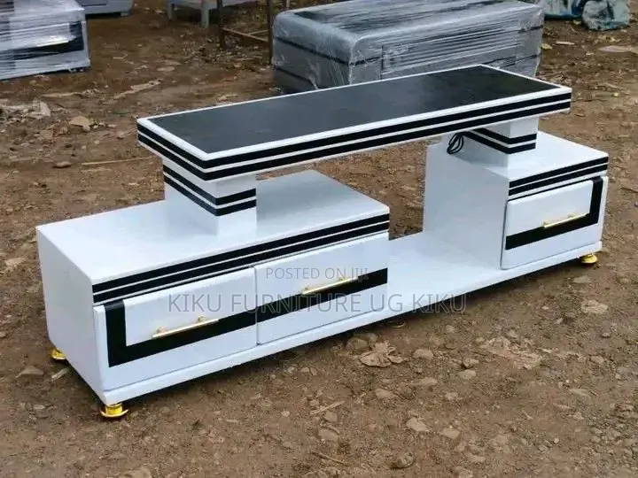 Tv Stand Available in Black and White Color