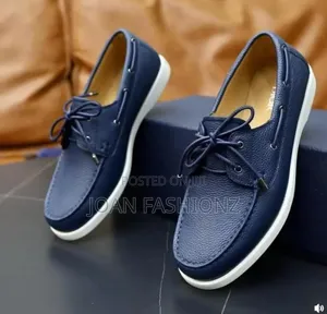 Men's Classic Lace Up Dior Mocassins -Navy Blue