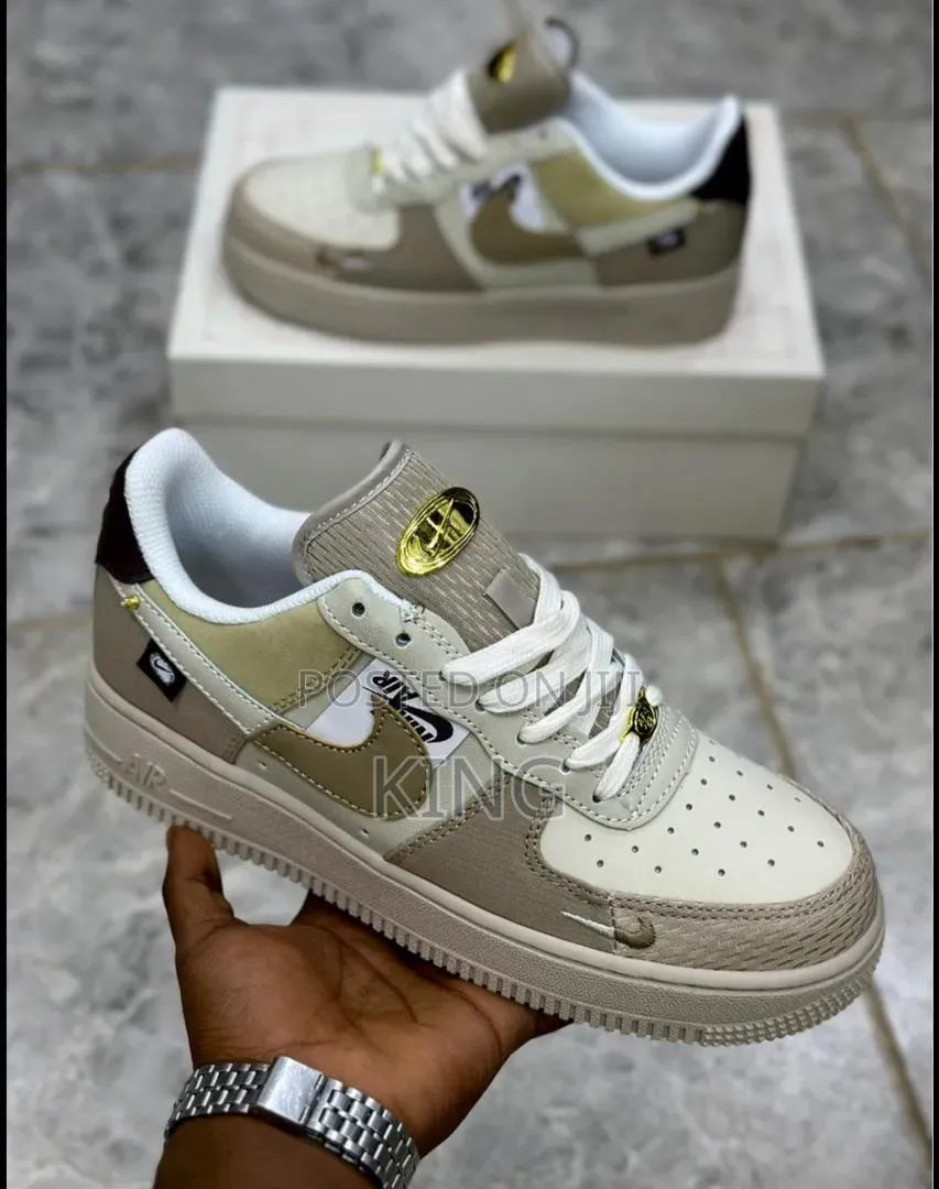 Nike Air Force 1 Low Lx "Tan Bling" Sneakers,