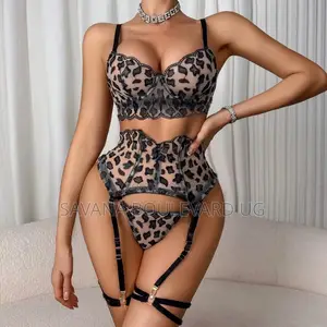 Savana 3pc Chetah Lingerie Set