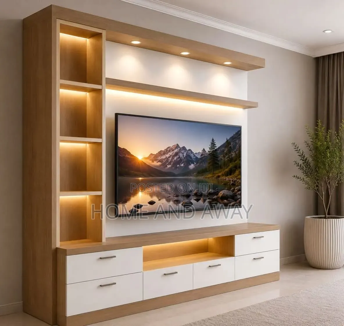 Malaika Wall Unit Tv Stands in Any Colour From 1,880,000/- Order Today