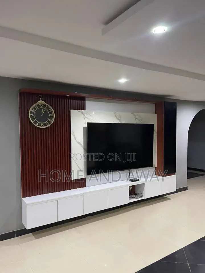 White Brown Mix Wall Unit Tv Stands From 2,000,000/- Make Your Order