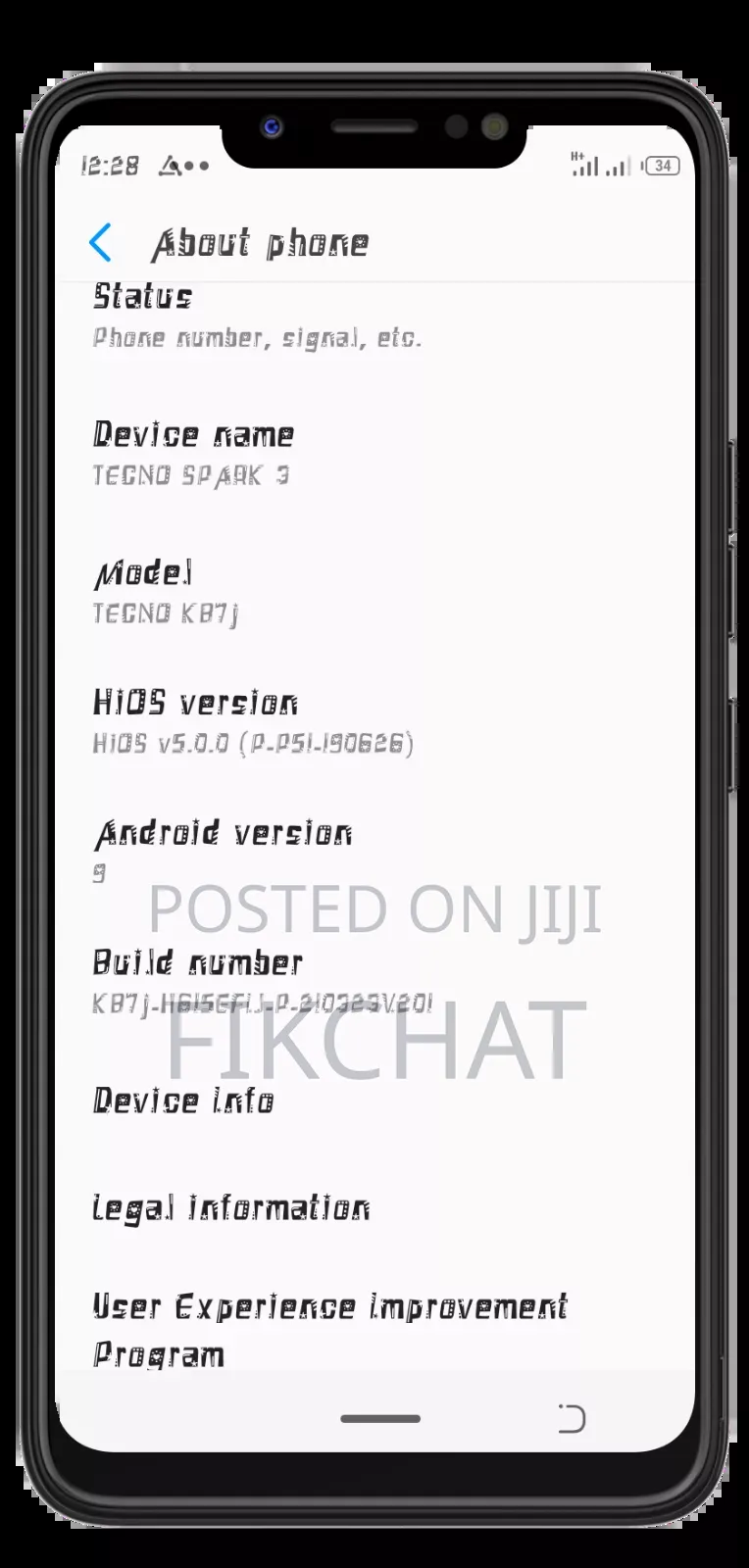 Tecno Spark 3 32 GB Black
