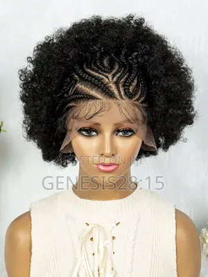 Cornrow Jerry Curl Wig