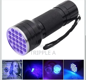Portable Battery-Powered Counterfeit Money Detector Torch