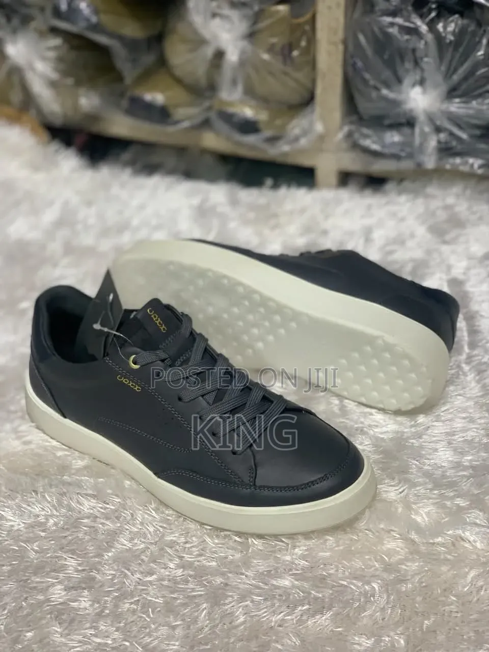 Ecco Men's Smart Casual Sneakers. Black and Navy Blue