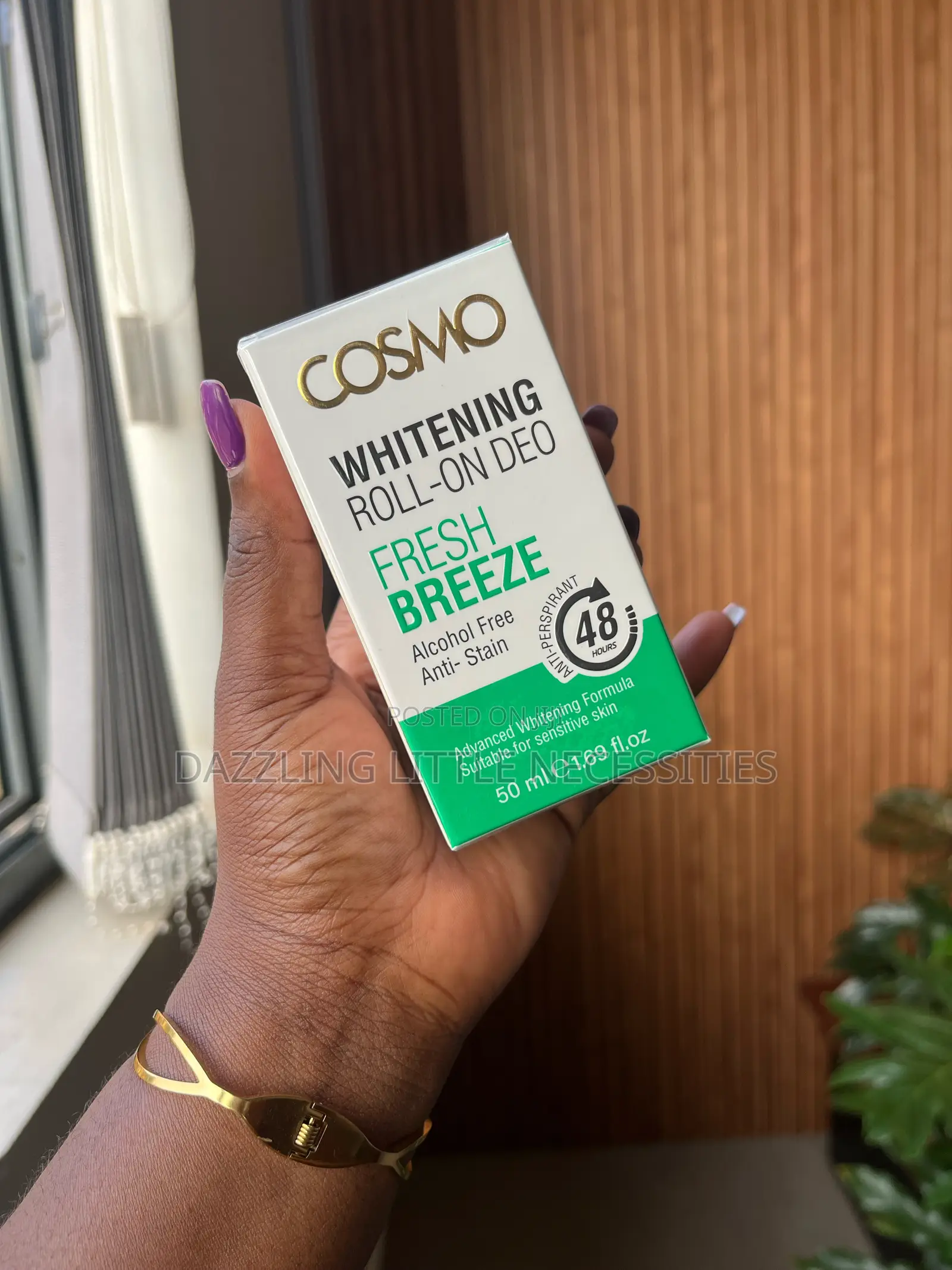 Cosmo Whitening Roll on Deo - Fresh Breeze - 50mls