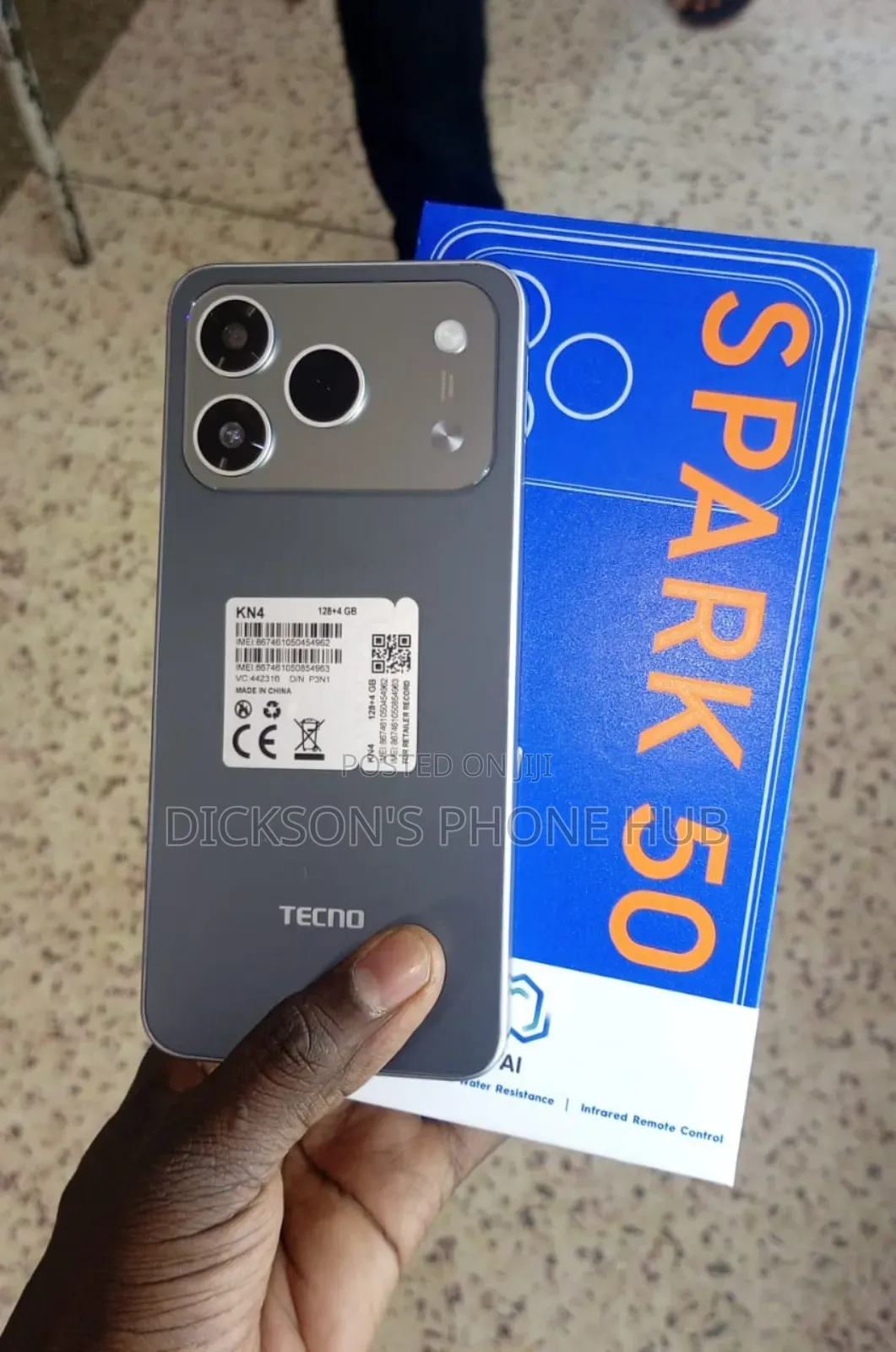 New Tecno Spark 50 128 GB Gray