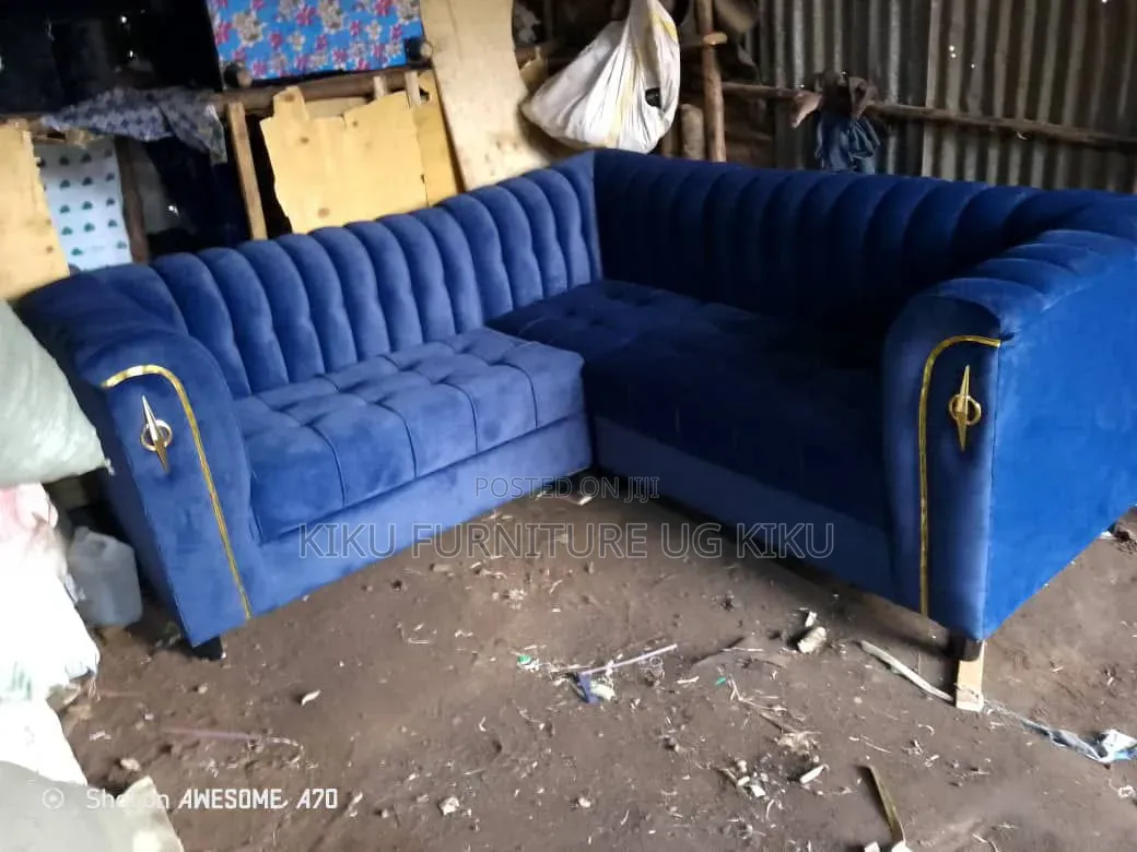 Blue L Sofa at Available at Good Price