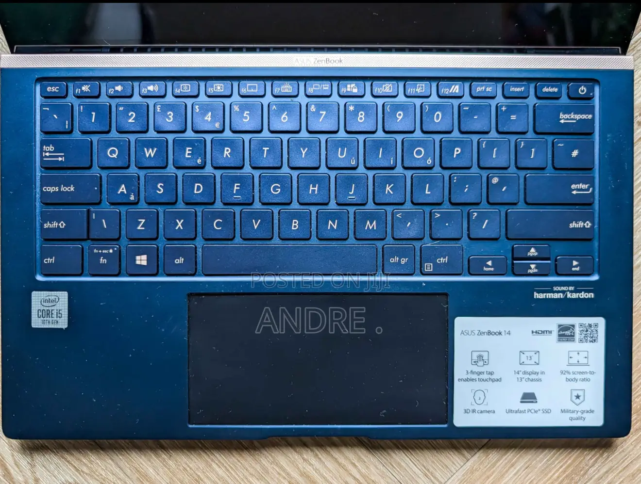 Laptop Asus Zenbook 14 UX434 8GB Intel Core i5 SSD 256GB