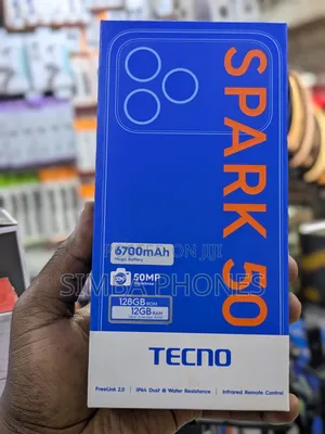 New Tecno Spark 50 128 GB Black