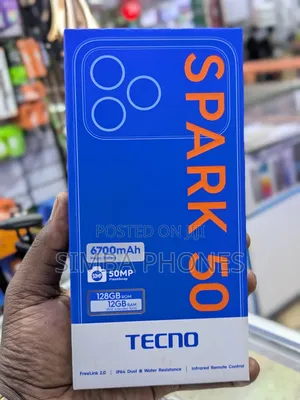 New Tecno Spark 50 128 GB White