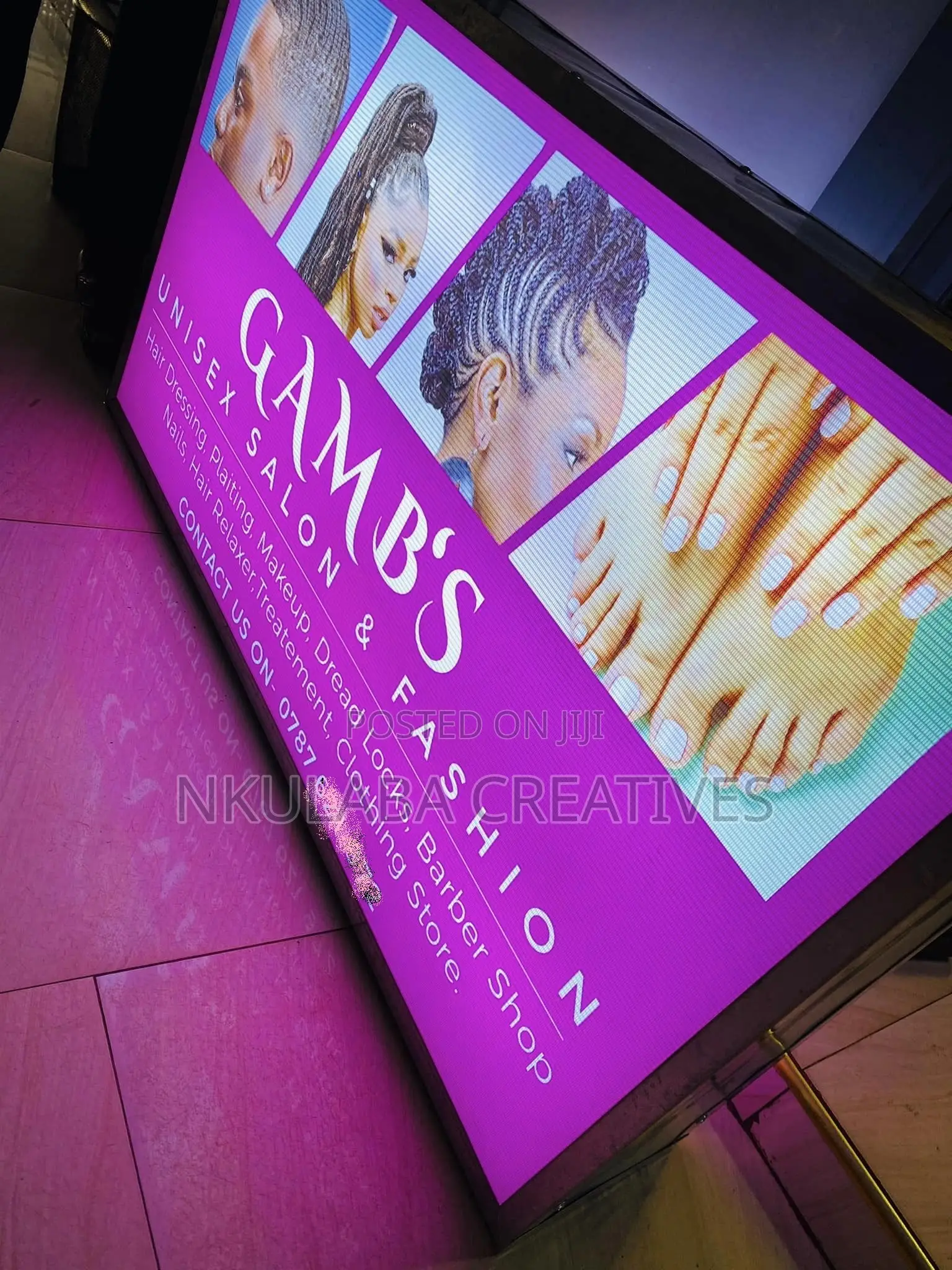 Salon Lightbox Sign