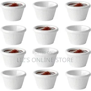 12 Pieces of White Melamine Ramekins Mini Bowl