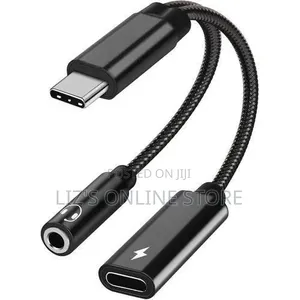 Go-Des Gd-Uc317 Usb Type C to 3.5mm Headphone and Charger Adapter