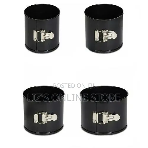 Cake Decor 4 PCS Round Springform Tin Nonstick Cake Mould Bakeware Pan