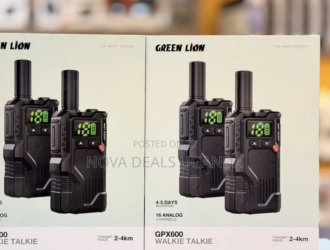 Green Lion Gpx600 Walkie Talkie 2-4km Working Range