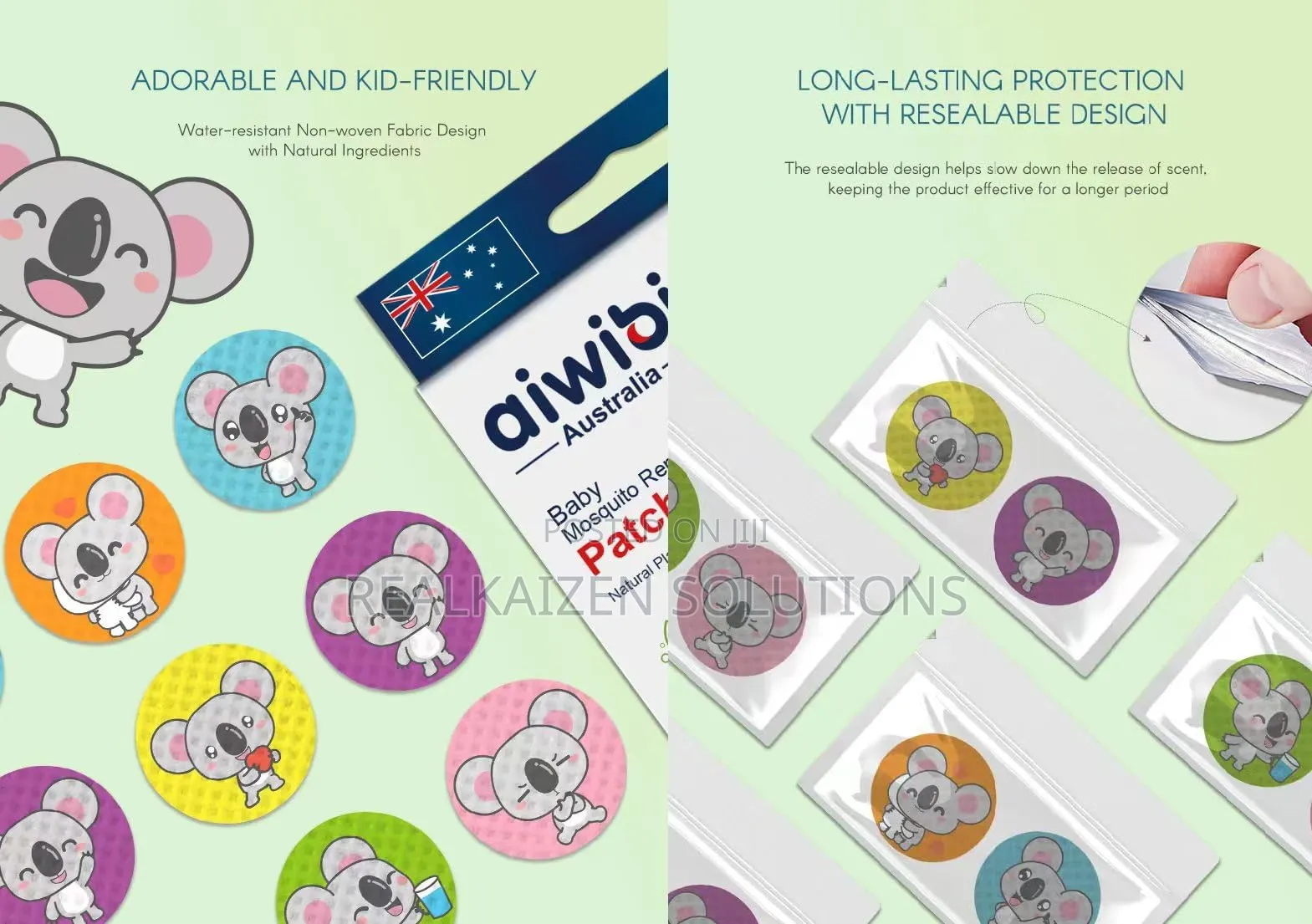 Aiwibi Baby Mosquito Repellent Patches 24pcs