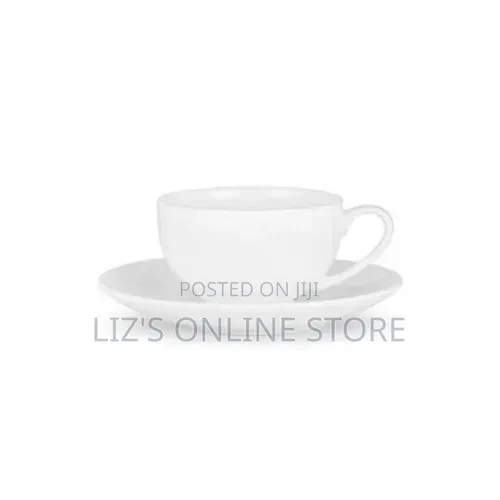 Set of 6 Espresso Cups With Saucers,