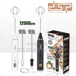 DSP 2 in 1 Battery Rechargeable Milk Frother for Coffee,