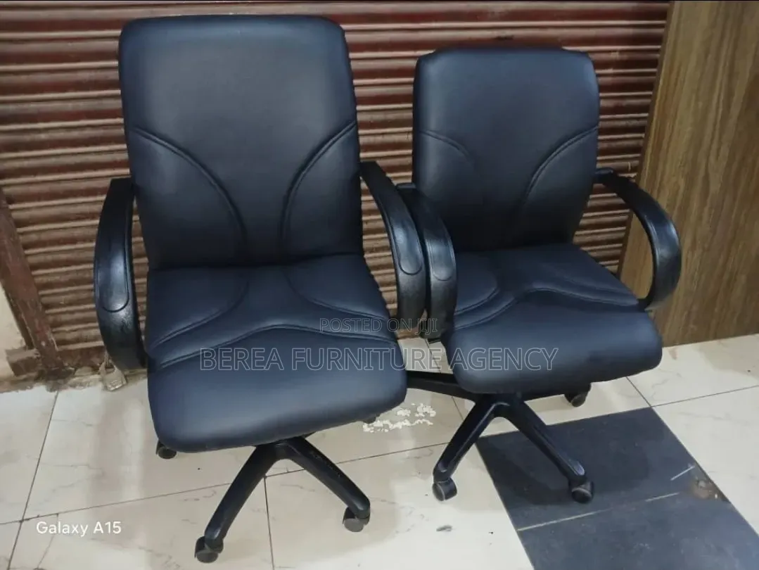 Soft Leather Mid Back Malaysian Office Chairs