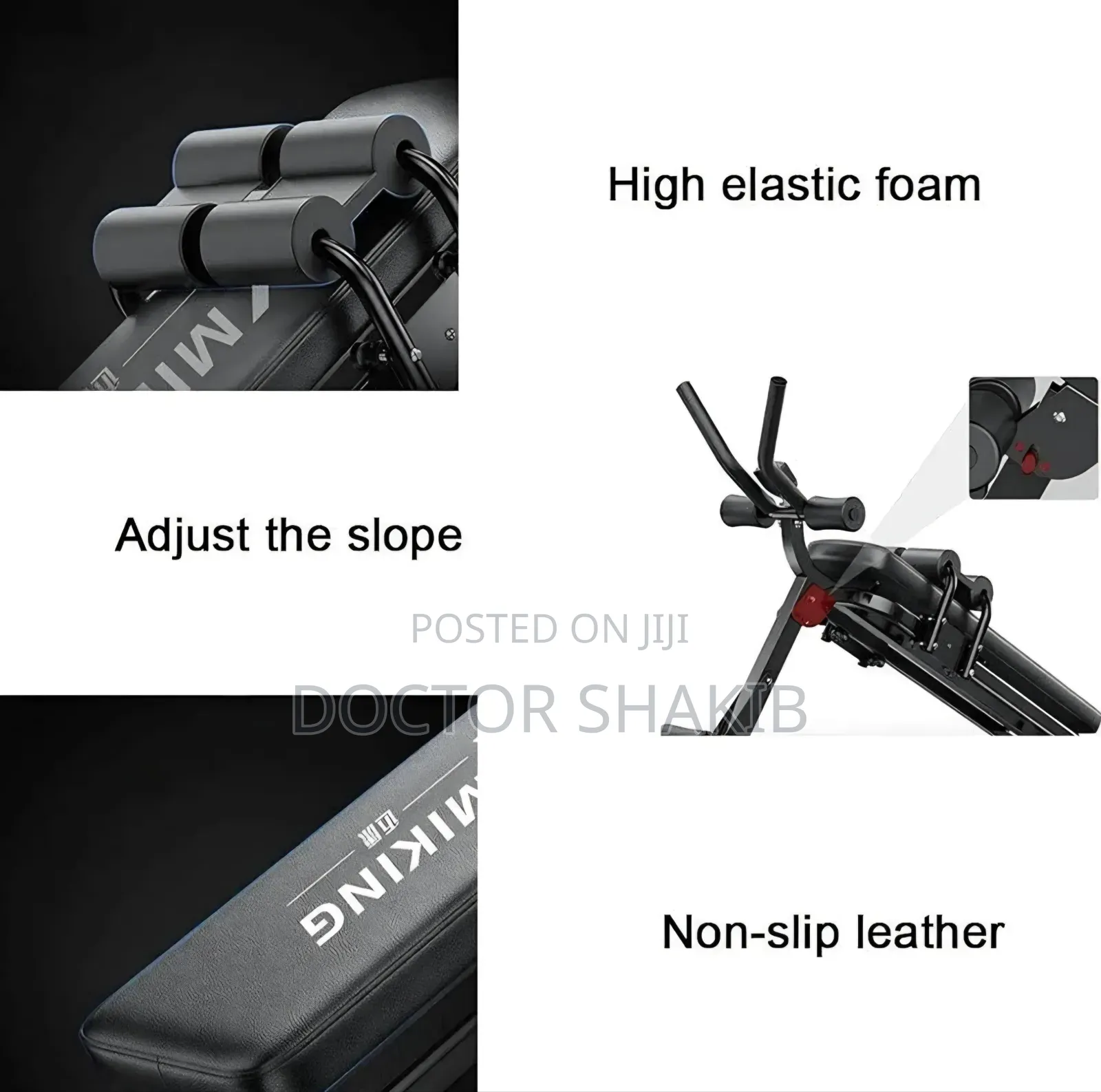Adjustable Abdominal and Sit-Up Exercise Bench