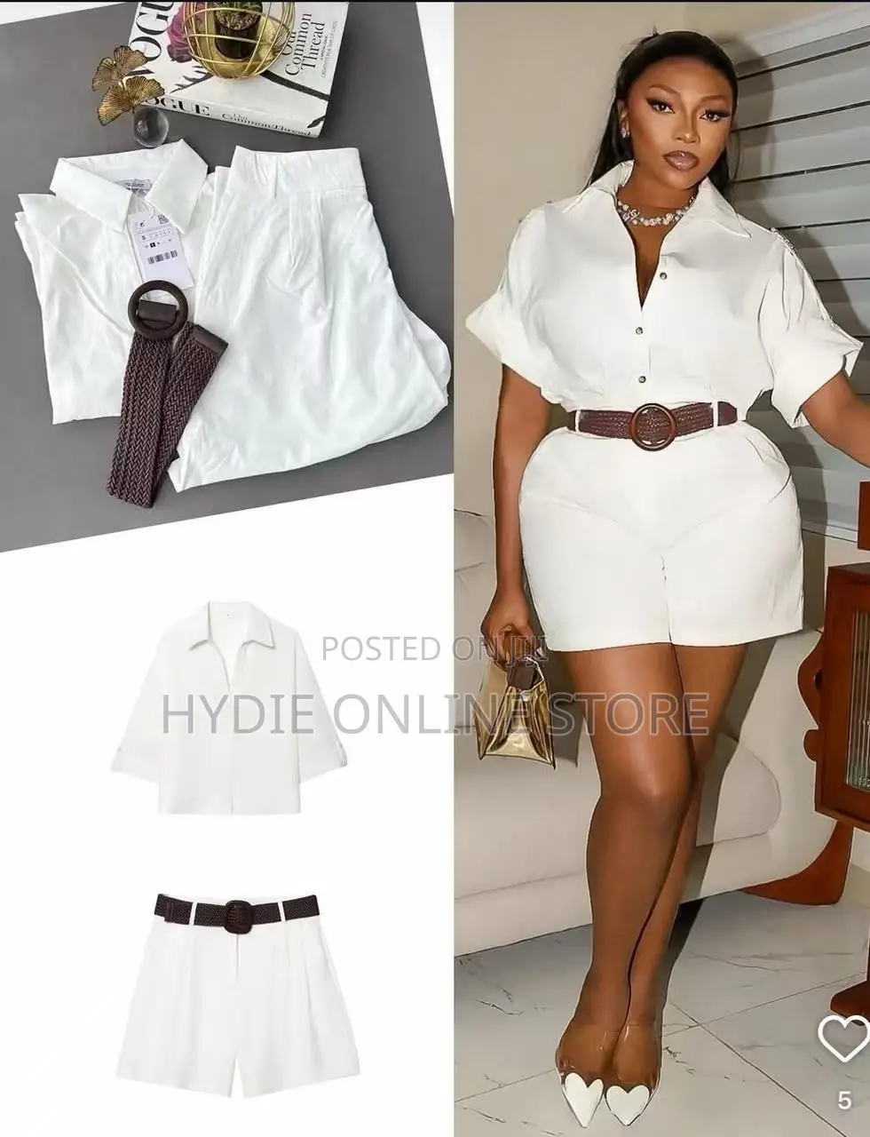 Legit Ladies Belt Short Two Piece