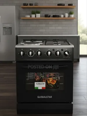Global Star 3gas + 1electric 50x50 Cooker With Electric Oven