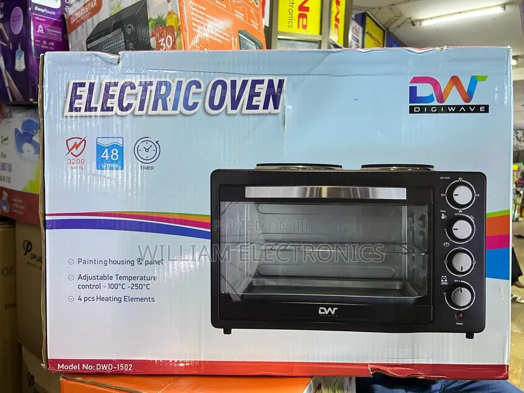 48litres Digiwave Mini Oven With 2 Hotplates/Digiwave Mini Oven