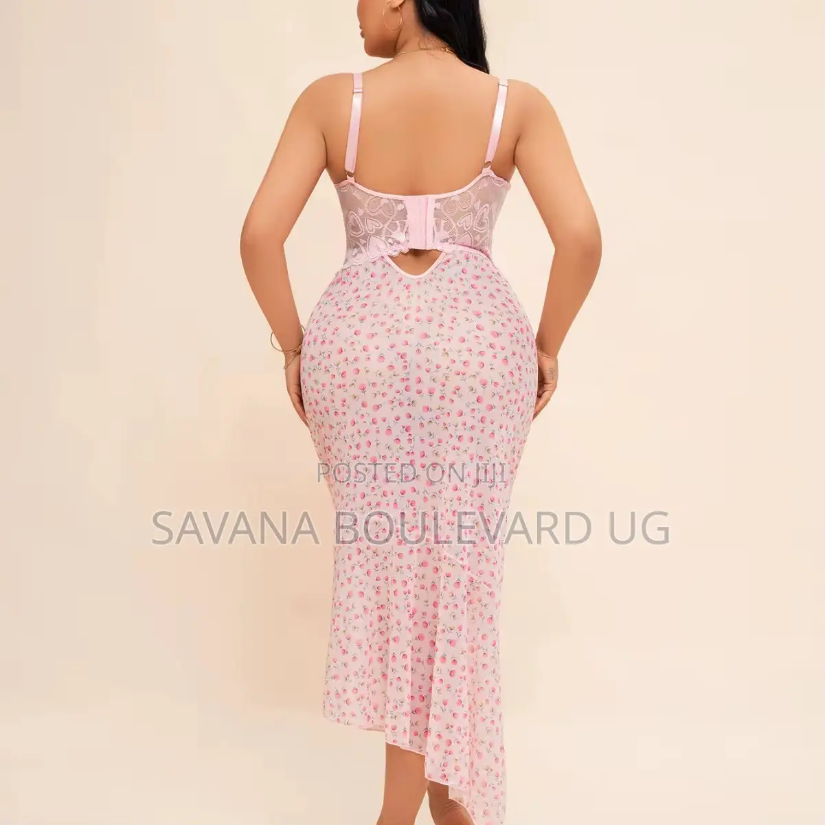 Savana Plus Size Chemise Floral Dress Lingerie